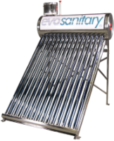 Unpressurized Solar Panel System with Vacuum Tubes INOX D / Vt[l]: 175; Vr[l]: 128; T[pcs]: 15; Dt[mm]: 58; Ltub[mm]: 1800