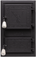 Monobloc Stove Door Deer / h[mm]: 475; l[mm]: 295