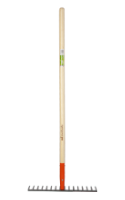 Forged Carbon Grey Rake Type A with Wooden Handle