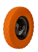 Wheelbarrow Polyurethane Wheel with Metal Rim, Straight Tread 7539 / M: 3.50-8; Lb[mm]: 102
