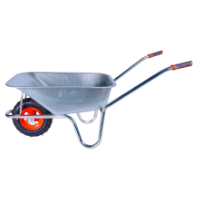 Galvanized Wheelbarrow with Pneumatic Wheel and Metal Rim EvoTools +Plus® / T: 85; P: 3.50-8