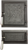 Stove Door + Ash Pan Grapes Economy / h[mm]: 275+140; l[mm]: 255