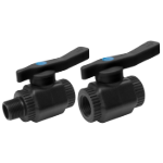 PP Shut-Off Valve with Black Handle Italy