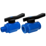 PP Shut-Off Valve with Blue Handle Italy