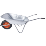 Garden Wheelbarrow, Galvanized Tray