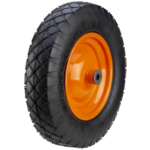 Pneumatic Wheelbarrow Wheel P with Metal Rim, Straight Profile Heavy Duty