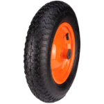 Pneumatic Wheelbarrow Wheel P with Metal Rim, Round Profile 5923