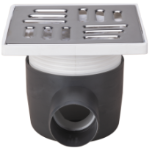 Square Floor Drain Trap with Riser SL SP-H75-140-1