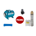 Pressure Booster Kit 24l with Submersible Pump 1100W