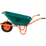 Wheelbarrow P with Plastic Tray and Solid Rubber Wheel with Metal Rim