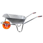 Galvanized Wheelbarrow with Polyurethane Wheel and Metal Rim EvoTools +Plus®