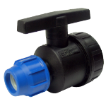 HDPE Shut-Off Valve Female Thread Italy