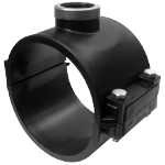 PEHD/PVC Service Clamp with Metal Bushing Italy