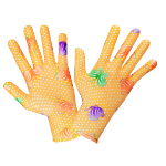 Garden Gloves with Floral Pattern